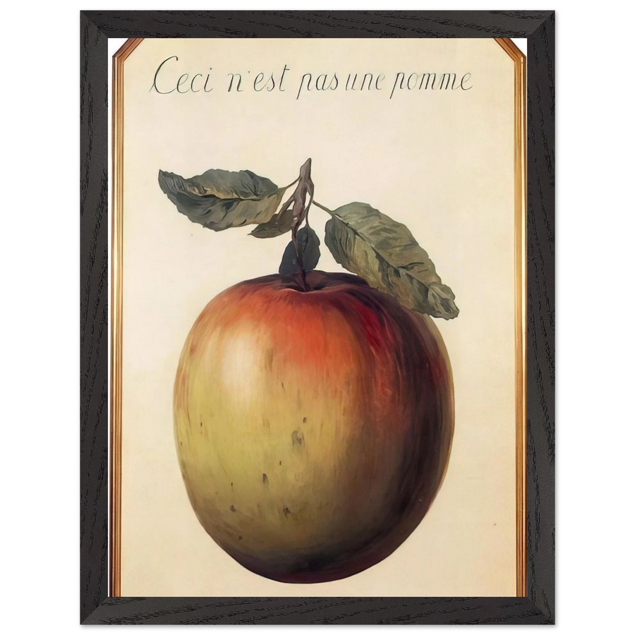 THIS IS NOT AN APPLE 1964 by Rene Magritte — Framed art print at Zephyeer