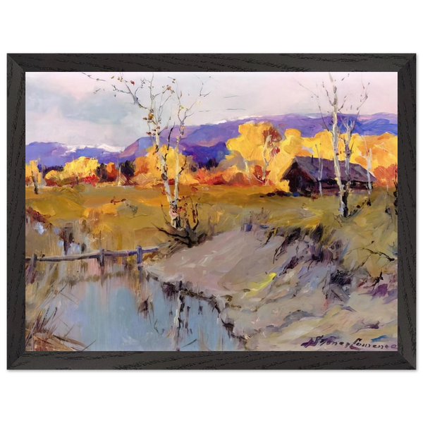 Autumn Morning - Romanticism by Sydney Laurence — Framed art print at Zephyeer