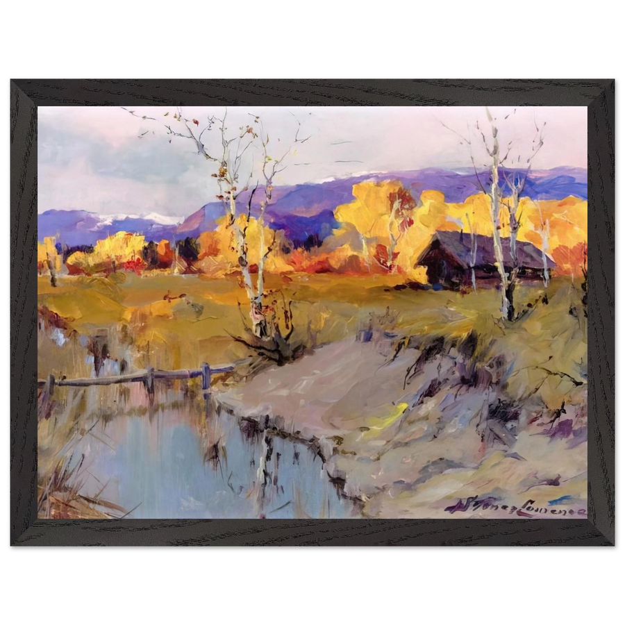 Autumn Morning - Romanticism by Sydney Laurence — Framed art print at Zephyeer