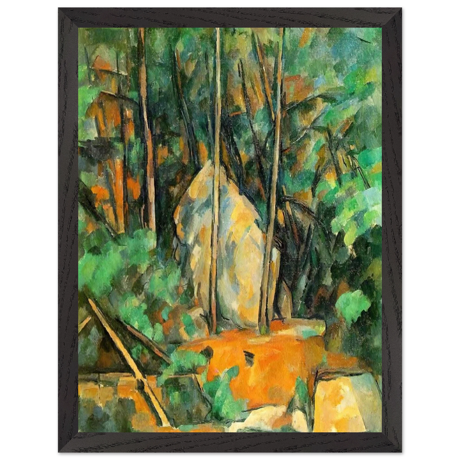 In the Park of Chateau Noir by Paul Cézanne — Framed art print at Zephyeer