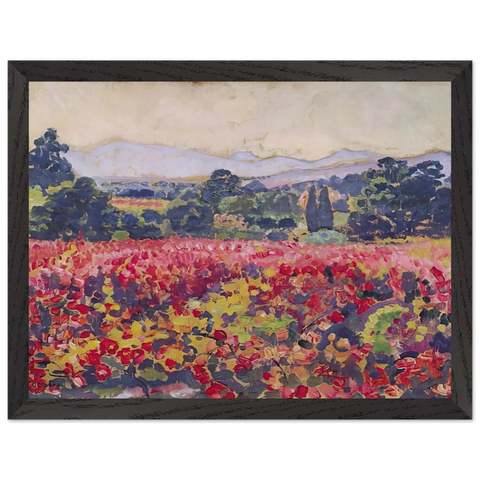 THE VINES IN SAINT CLAIR 1912 by Theo van Rysselberghe — Framed art print at Zephyeer
