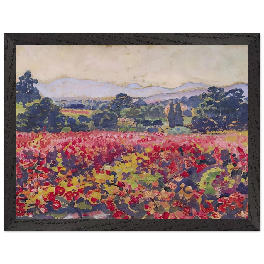THE VINES IN SAINT CLAIR 1912 by Theo van Rysselberghe — Framed art print at Zephyeer