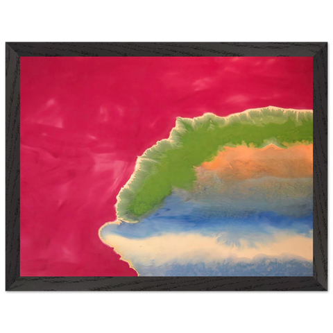Red Wall - 1970 by Ronnie Landfield — Framed art print at Zephyeer