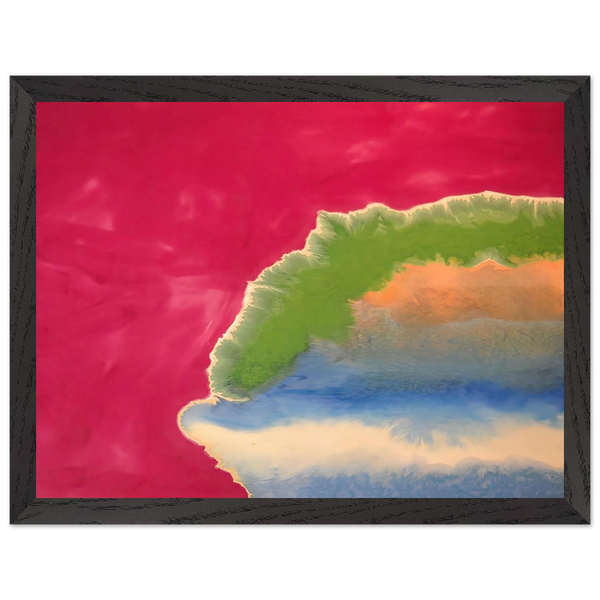 Red Wall - 1970 by Ronnie Landfield — Framed art print at Zephyeer