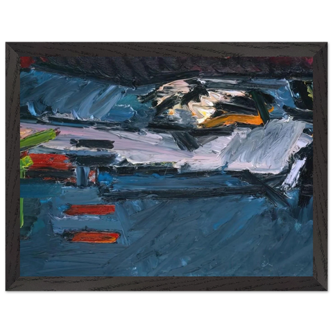 FIGURE ON A BED 1970 by Frank Auerbach — Framed art print at Zephyeer