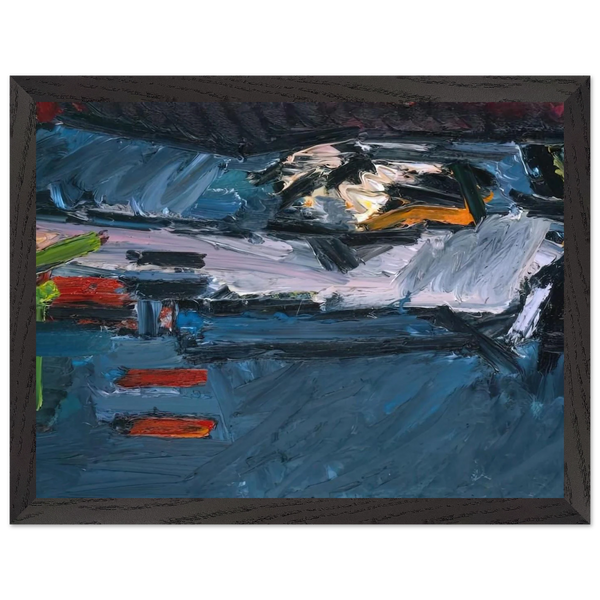 FIGURE ON A BED 1970 by Frank Auerbach — Framed art print at Zephyeer