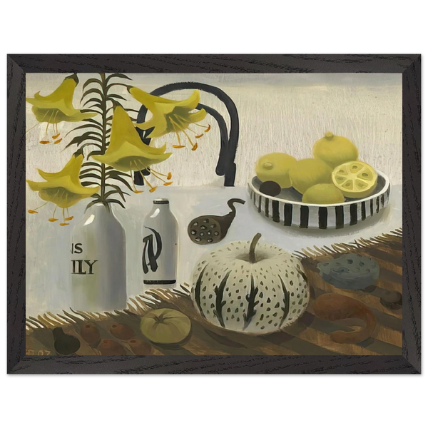 Lilies and Lemons - 2007 by Mary Fedden — Framed art print at Zephyeer