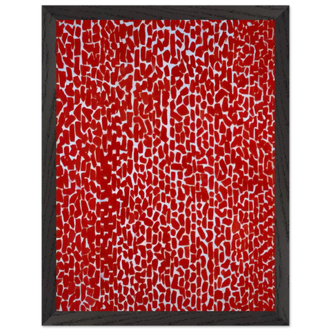 RED ROSE CANTATA 1973 by Alma Woodsey Thomas — Framed art print at Zephyeer
