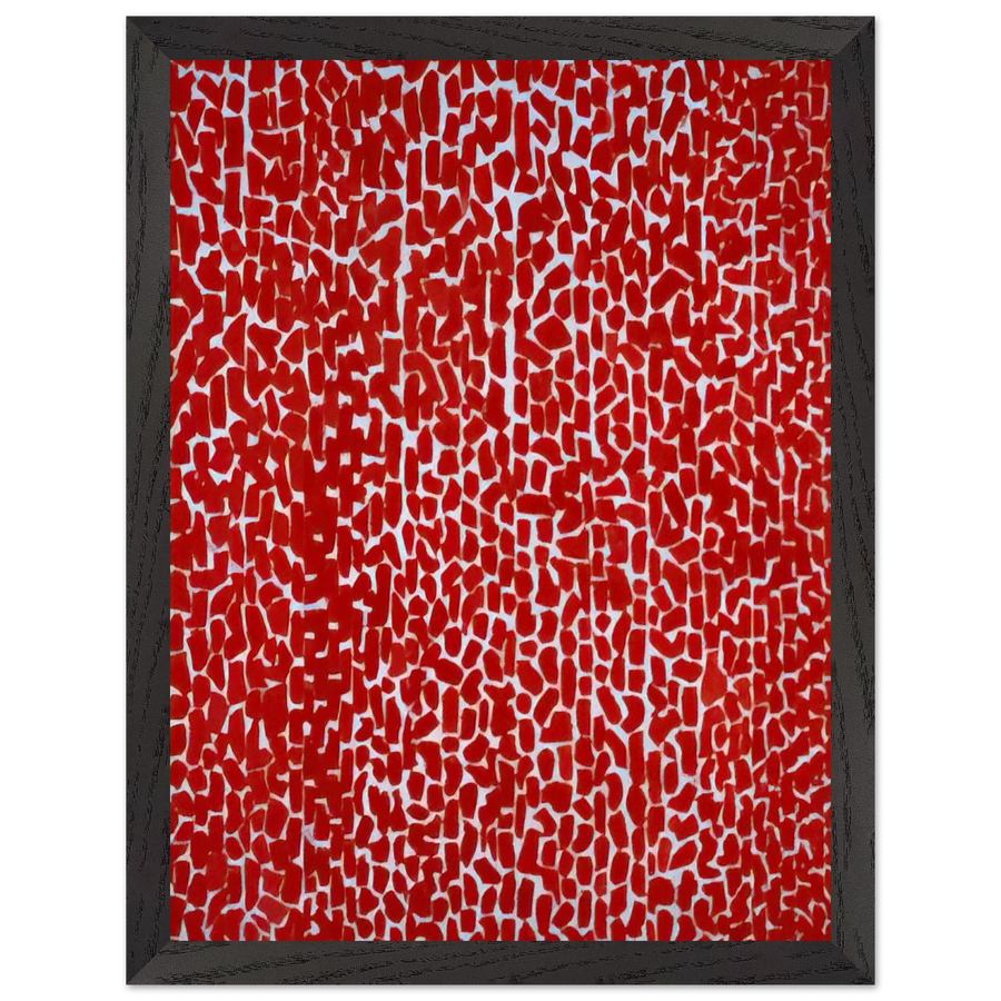 RED ROSE CANTATA 1973 by Alma Woodsey Thomas — Framed art print at Zephyeer
