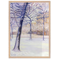PARK IN THE SNOW by Gustave Caillebotte — Framed art print at Zephyeer