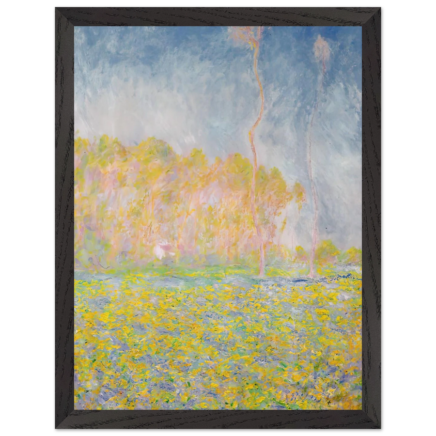 Springtime Landscape by Claude Monet — Framed art print at Zephyeer