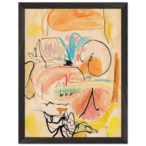 Window Shade No. 1, 1952- by Helen Frankenthaler — Framed art print at Zephyeer