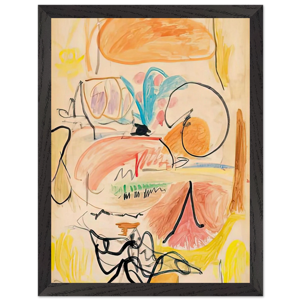 Window Shade No. 1, 1952- by Helen Frankenthaler — Framed art print at Zephyeer