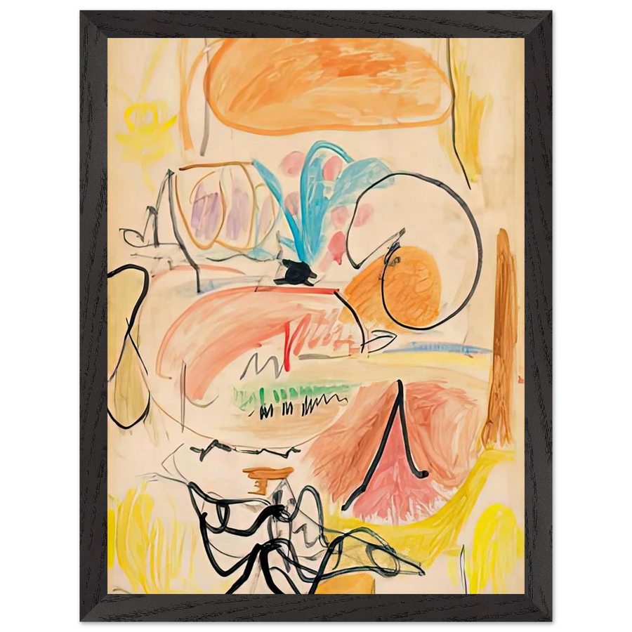 Window Shade No. 1, 1952- by Helen Frankenthaler — Framed art print at Zephyeer