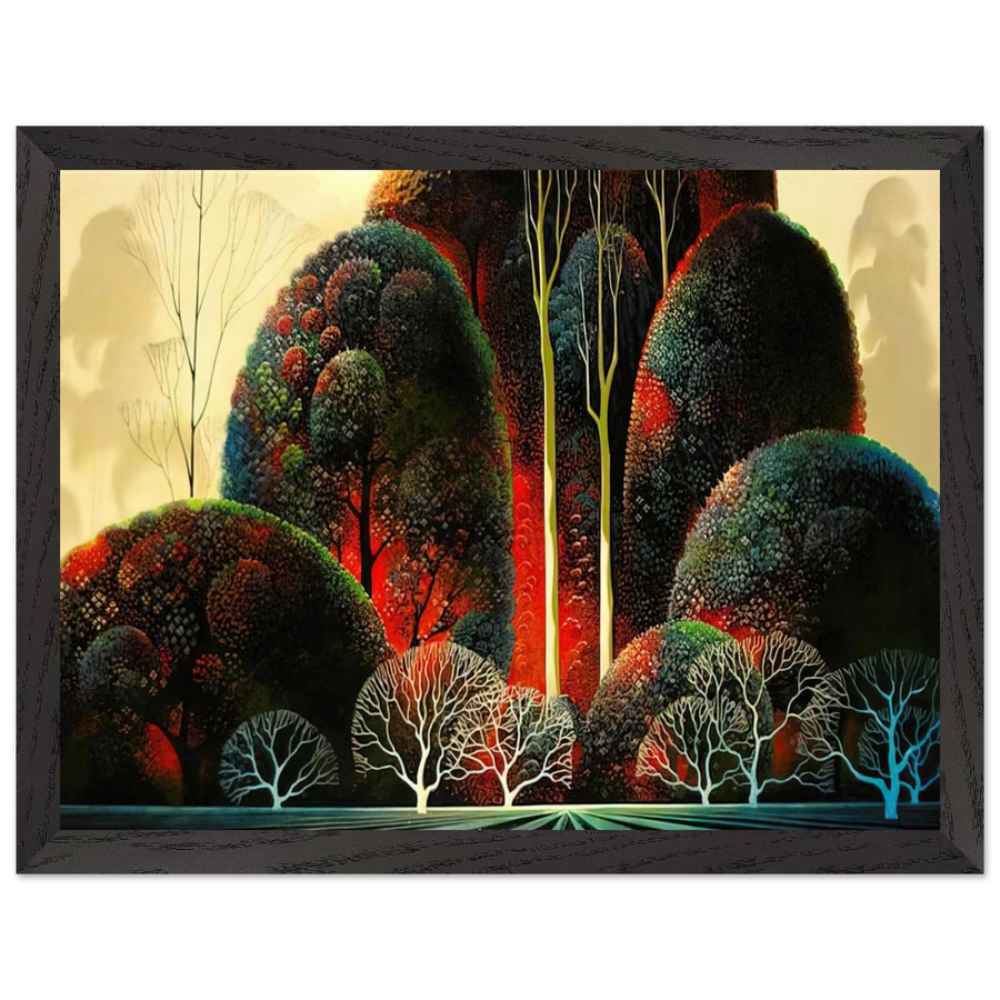 California Orchid by Eyvind Earle — Framed art print at Zephyeer