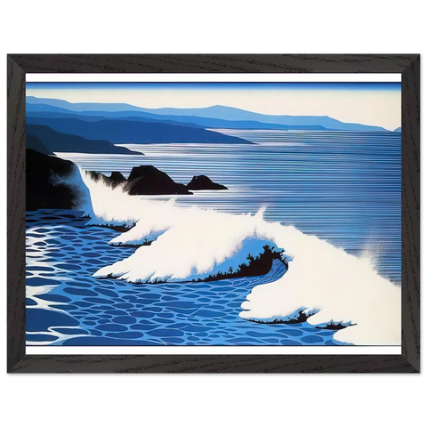 The Wave by Eyvind Earle — Framed art print at Zephyeer