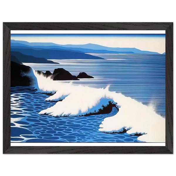 The Wave by Eyvind Earle — Framed art print at Zephyeer