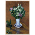 STILL LIFE WITH A VASE OF LILACS by Gustave Caillebotte — Framed art print at Zephyeer