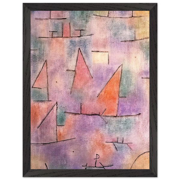 HARBOUR WITH SAILING SHIPS 1937 by Paul Klee — Framed art print at Zephyeer