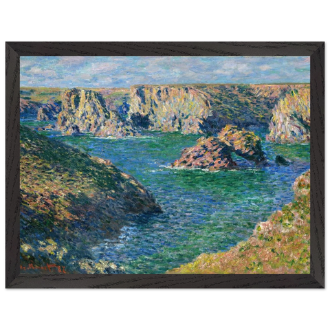 Port Donnant, Belle Ile by Claude Monet — Framed art print at Zephyeer