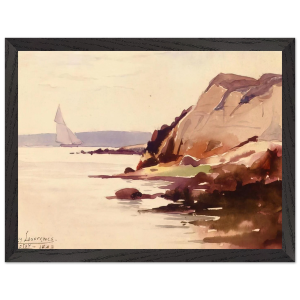 Sailing off Gloucester Coast - 1888 by Sydney Laurence — Framed art print at Zephyeer