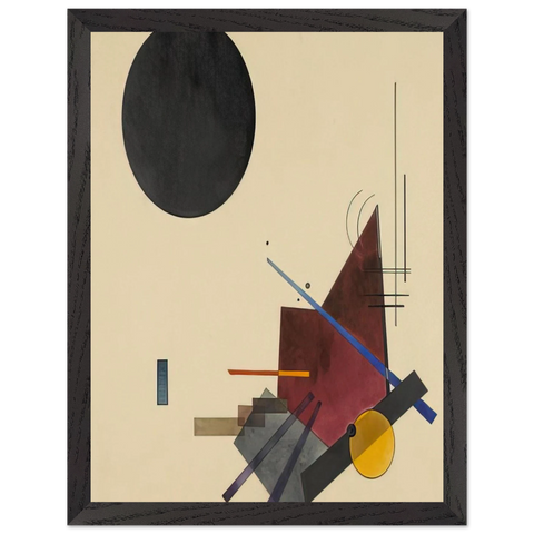 BLACK RELATIONSHIP 1924 by Wassily Kandinsky — Framed art print at Zephyeer
