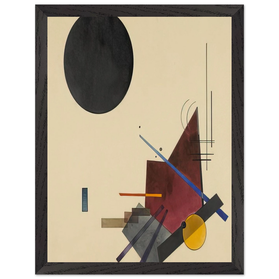BLACK RELATIONSHIP 1924 by Wassily Kandinsky — Framed art print at Zephyeer