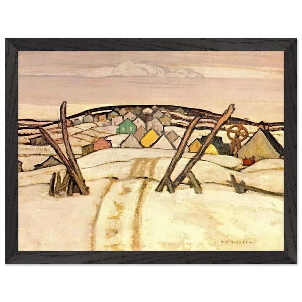 The Winter Road, Quebec - 1921 by A.Y. Jackson — Framed art print at Zephyeer