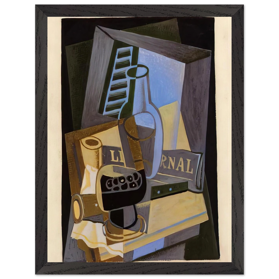 STILL LIFE IN FRONT OF THE WIINDOW 1922 by Juan Gris — Framed art print at Zephyeer