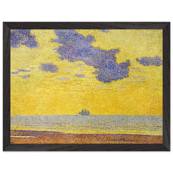 BIG CLOUDS 1893 by Theo van Rysselberghe — Framed art print at Zephyeer