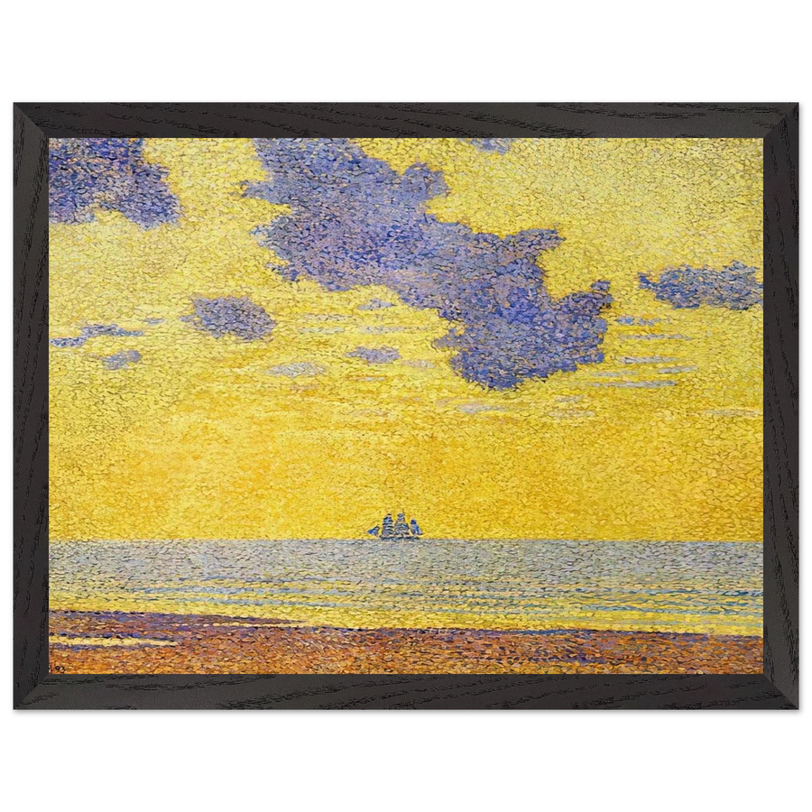 BIG CLOUDS 1893 by Theo van Rysselberghe — Framed art print at Zephyeer