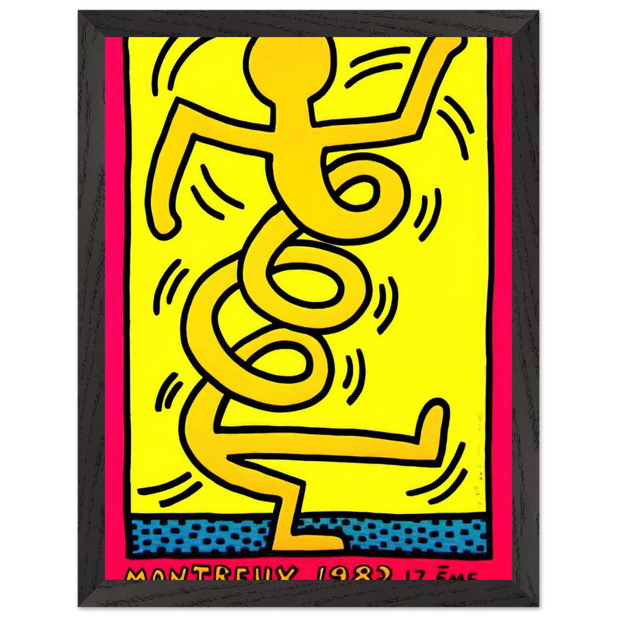 MONTREUX 1983 by Keith Haring — Framed art print at Zephyeer