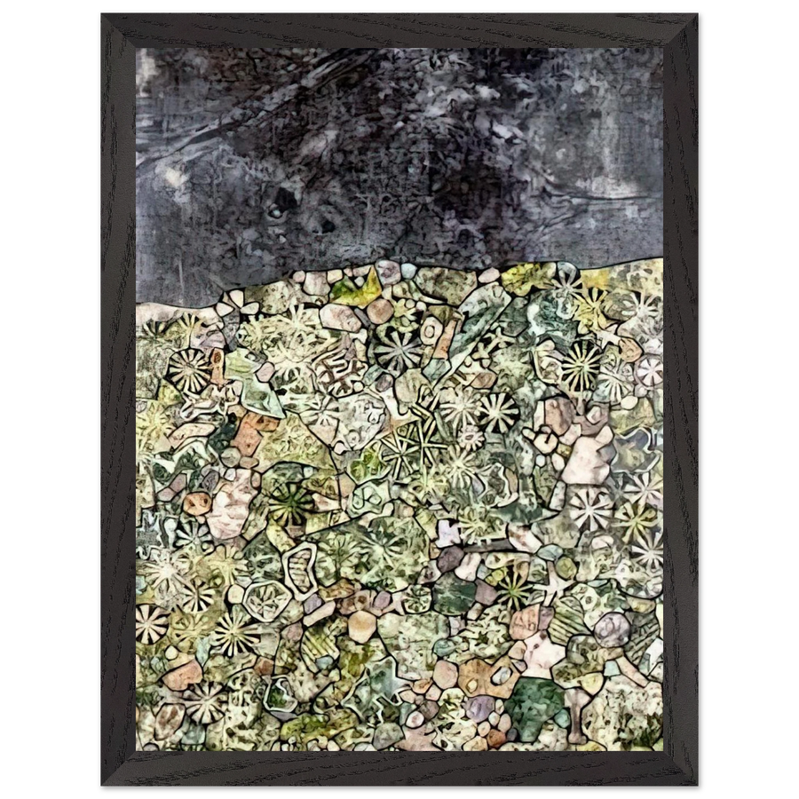 I LIVE IN A COUNTRY LAUGHING by Jean Dubuffet — Framed art print at Zephyeer