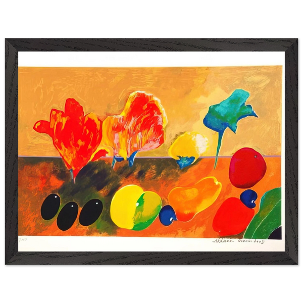 Flores e Frutas - 2003 by Aldemir Martins — Framed art print at Zephyeer