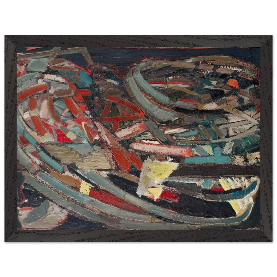 Composition - 1947 by Nicolas de Stael — Framed art print at Zephyeer
