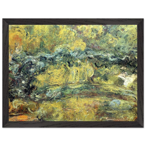 The Japanis Bridge Footbridge over the Water-Lily Pond by Claude Monet — Framed art print at Zephyeer