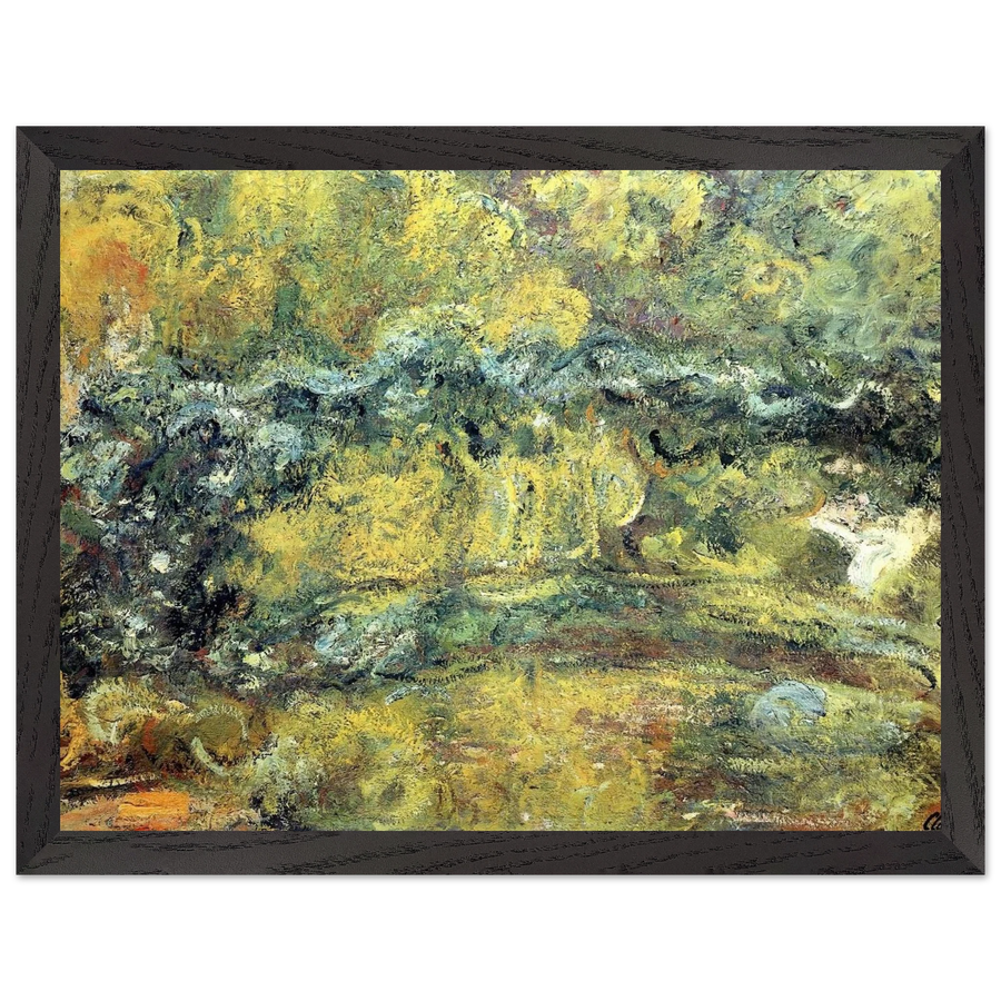 The Japanis Bridge Footbridge over the Water-Lily Pond by Claude Monet — Framed art print at Zephyeer
