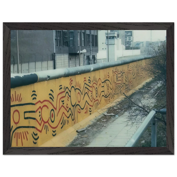 BERLIN MURAL 1986 by Keith Haring — Framed art print at Zephyeer