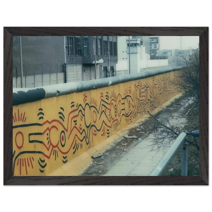 BERLIN MURAL 1986 by Keith Haring — Framed art print at Zephyeer