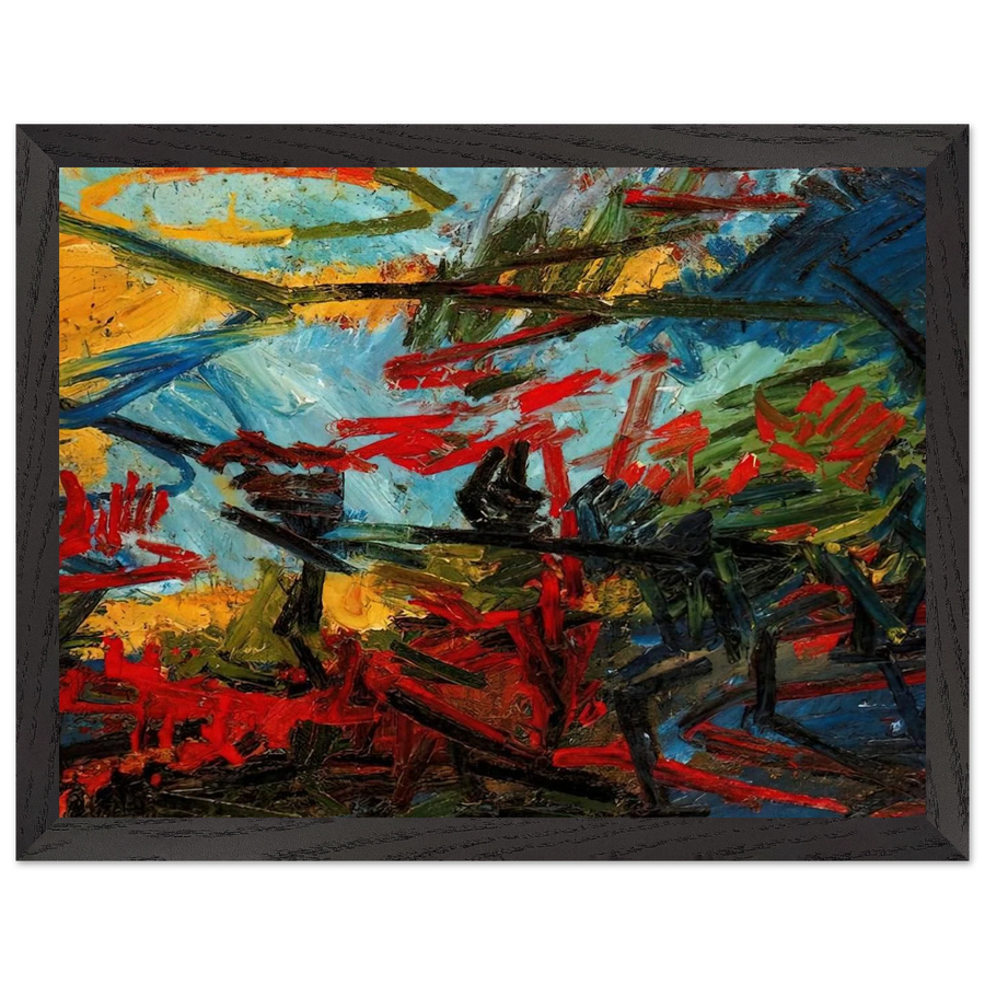 BACCHUS AND ARIADNE by Frank Auerbach — Framed art print at Zephyeer