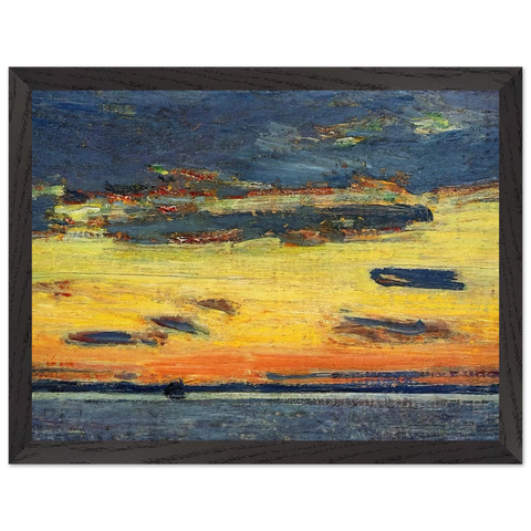 Sunset on the Sea by Childe Hassam — Framed art print at Zephyeer