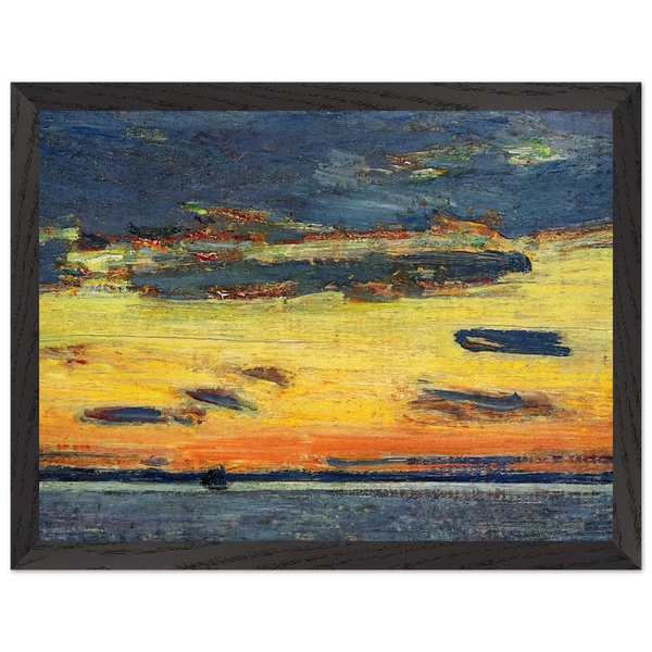 Sunset on the Sea by Childe Hassam — Framed art print at Zephyeer