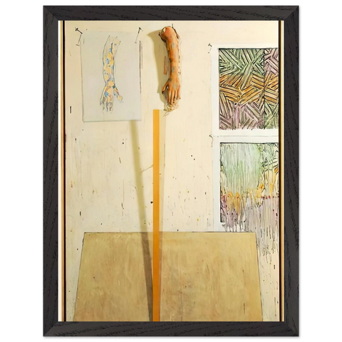 IN THE STUDIO by Jasper Johns — Framed art print at Zephyeer