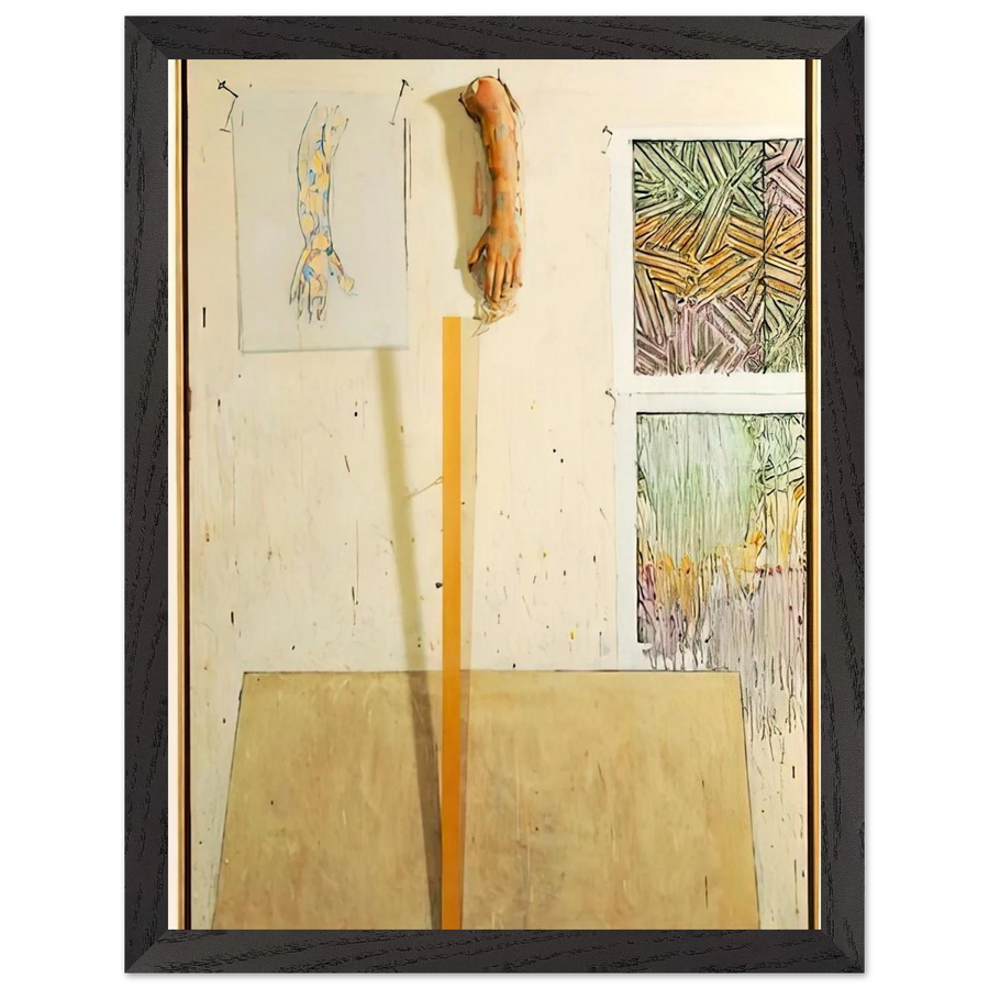 IN THE STUDIO by Jasper Johns — Framed art print at Zephyeer