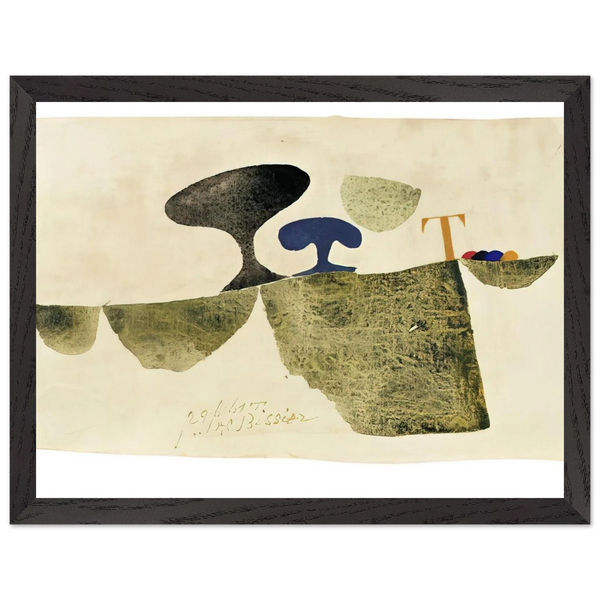 29.6.61 T - 1961 by Julius Bissier — Framed art print at Zephyeer
