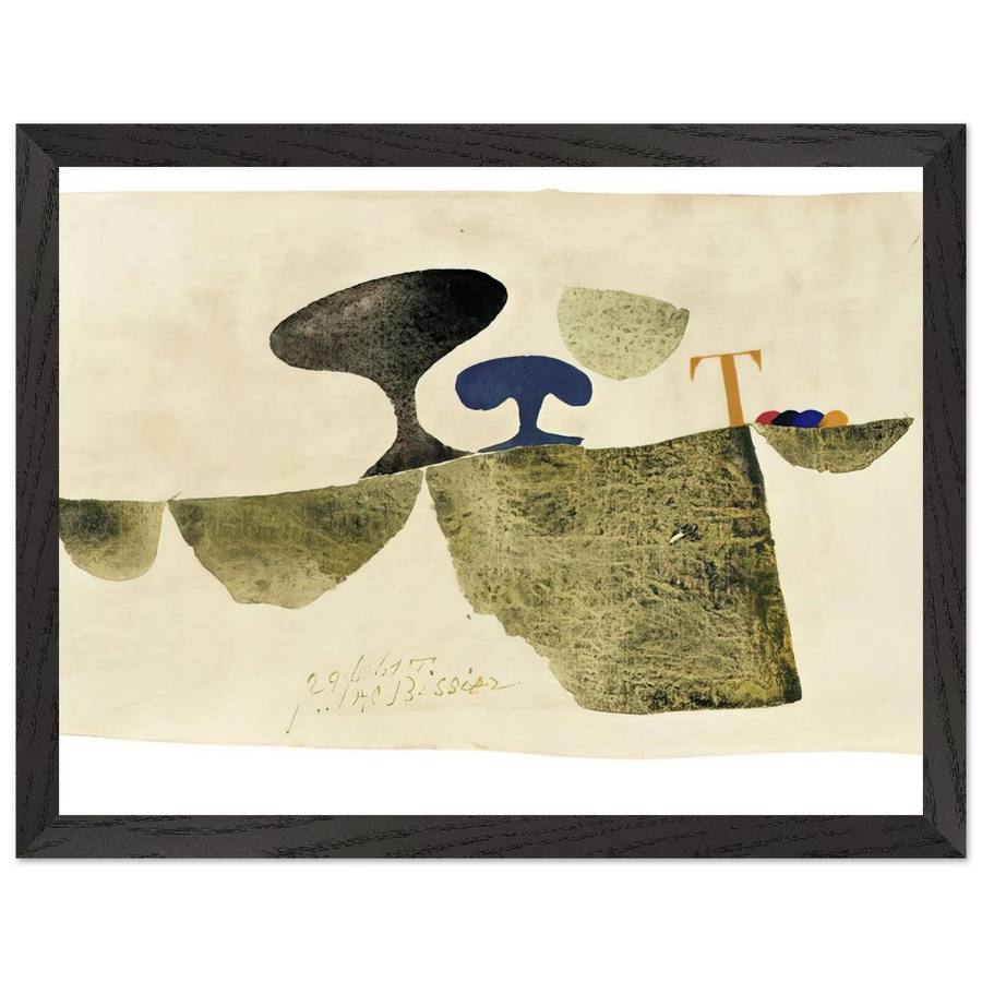 29.6.61 T - 1961 by Julius Bissier — Framed art print at Zephyeer