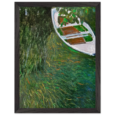The Row Boat by Claude Monet — Framed art print at Zephyeer