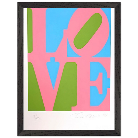 The Book of Love #11 by Robert Indiana — Framed art print at Zephyeer