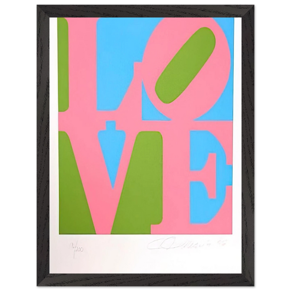 The Book of Love #11 by Robert Indiana — Framed art print at Zephyeer