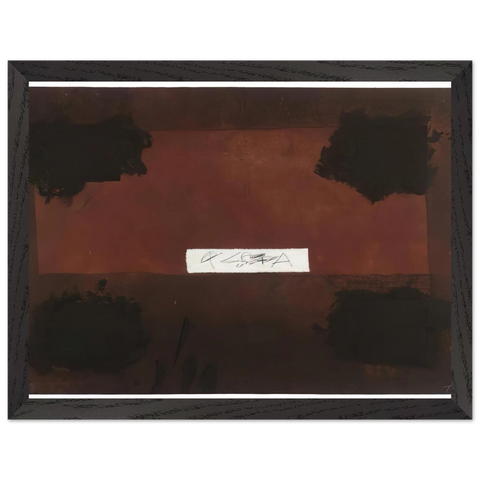 PASTED CLOTH 1976 by Antoni Tapies — Framed art print at Zephyeer